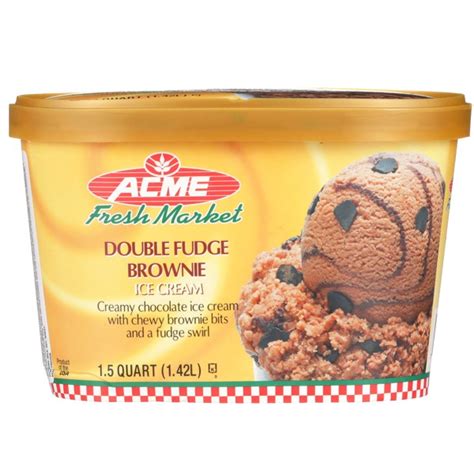 Acme Fresh Market Creamy Chocolate Ice Cream With Chewy Brownie Bits