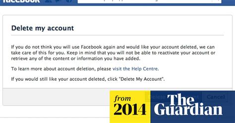How To Delete Your Facebook Account Facebook The Guardian