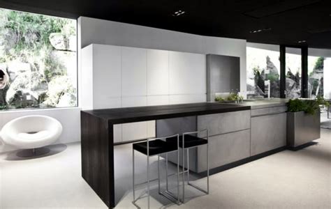 The cabinets and island feature a modern version of a traditional. High quality concrete modern kitchen by Steininger ...