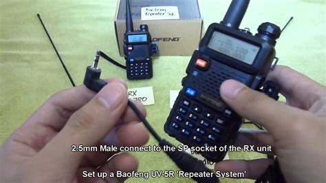 Set Up A Baofeng Uv 5r Repeater System Youtube