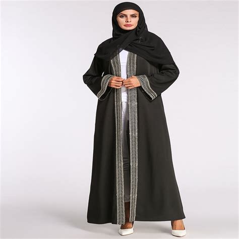 casual muslim lace abaya dress cardigan hijab long robe gowns kimono jubah ramadan turkish arab