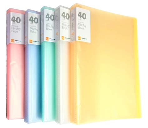 Buy Kaheign 5pcs A4 Pp Display Book 40 Transparent Pockets Solid