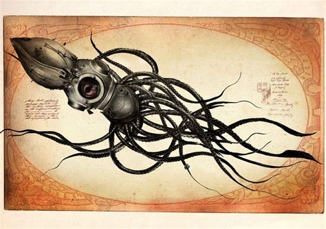 Engagement Squid By ~pknives Steampunk Artwork Steampunk Art