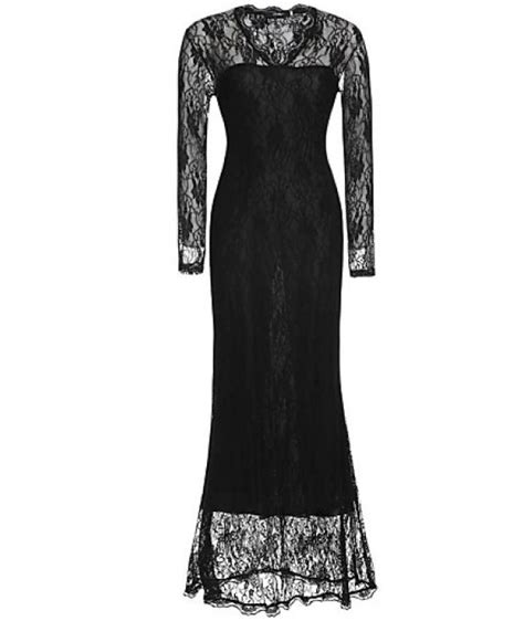 Womens Sexy Casual Party V Neck Lace Maxi Dress