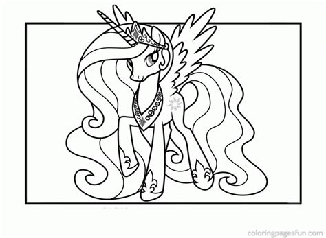 Princess Celestia Coloring Page - Coloring Home