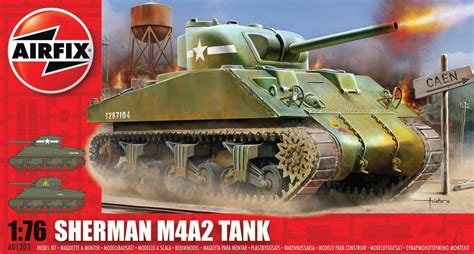 Airfix Sherman M4A2 Tank 1 76 Model Kit Walmart Com