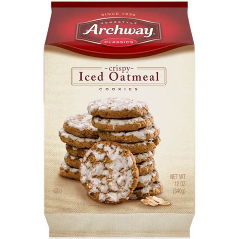 These cookies should spread thin when baking, with a crispy outside and a chewy inside. Archway® Iced Oatmeal Crispy Cookies (12 oz) from Publix - Instacart