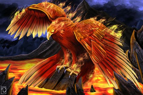 Fiery Phoenix Hd Wallpaper Background Image 3500x2335