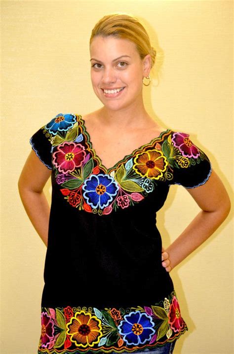 mexican embroidered blouse huipil tunic from by vtgantiques 54 99 blouses for women