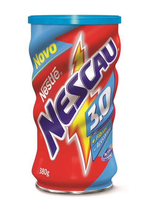 Nescau lança versão com menos açúcar e mais fibras EmbalagemMarca