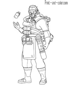 Get inspired by our community of talented artists. Apex Legends coloring pages | Print and Color.com