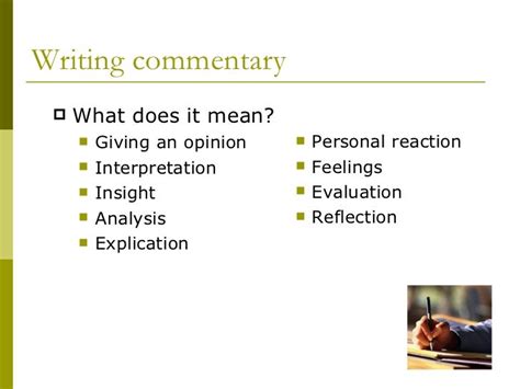 A Level English Language Commentary Examples