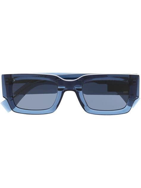 Rectangle Frame Tinted Sunglasses Editorialist