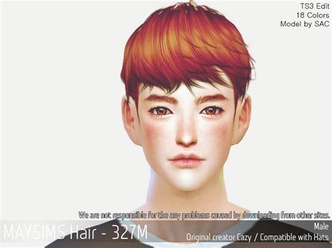 May Sims May 3127m Hair Retextured Sims 4 Hairs