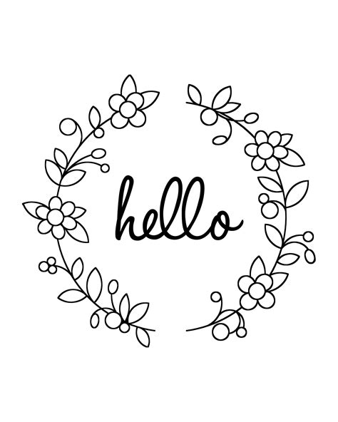 Free Printable Embroidery Pattern