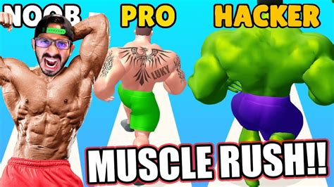 Noob Vs Pro Vs Hacker En Muscle Rush Juegos Luky Youtube