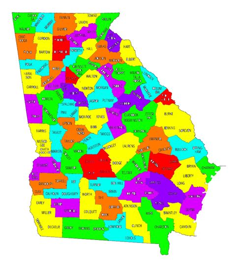 Maps Ga Counties Georgia Counties Map Get Directions