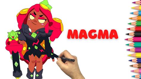 How To Draw Magma Mandy