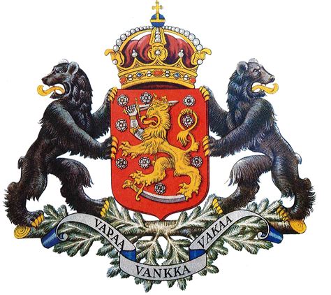 Alternative Coat Of Arms For Finland In The Monument Of The Fir Of
