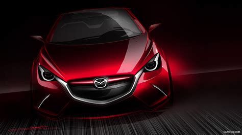 2014 Mazda Hazumi Concept Design Sketch Caricos