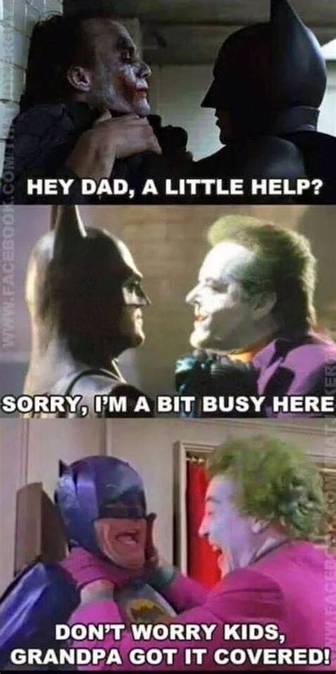 Grandpa Got It Covered P Worried Kids Batman Comic Cover Joker