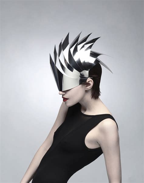 Headpiece Got Futuristic Avant Garde Witch Dark Burning Man Costume