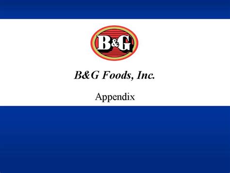 Latest on b&g foods inc. GRAPHIC