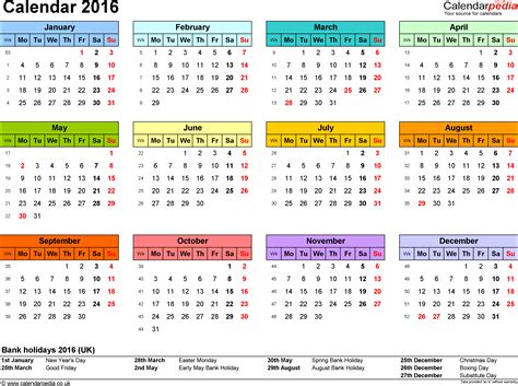 Kalender 2016 Zum Ausdrucken
