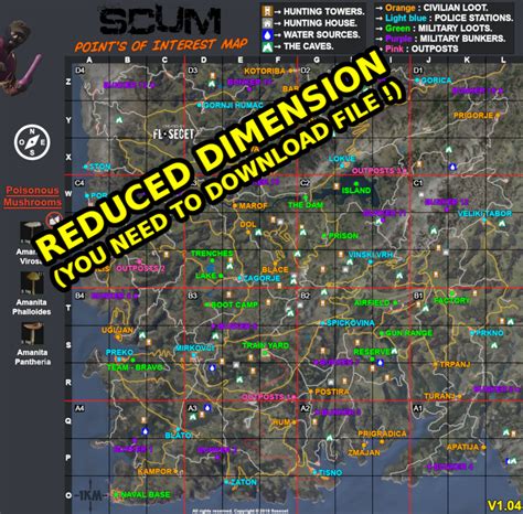 Steam Community Guide Detailed Scum Map V104