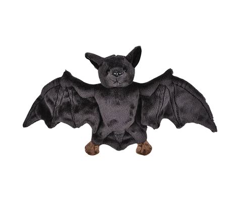 Black Bat Pounce Pal Plush Stuffed Animal For Halloween Wingspan Size