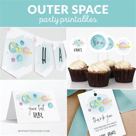 Space Birthday Party Printables And Decorations My Party Design