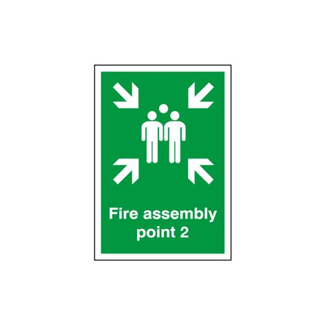 Fire Assembly Point 2 Sign Selectequip Shop
