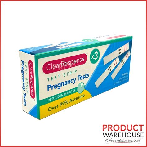 Pregnancy Test Strips 99 Accurate Urine Testing Kit Clear Response Blue Ebay