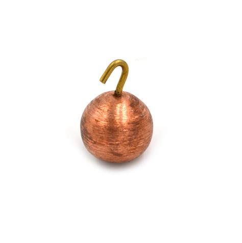 Copper Pendulum Bob With Hook 1 25mm Diameter