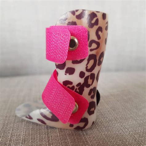 Teddy Bear Doll Afo Leg Splint Leg Brace Leopard Print Design Etsy