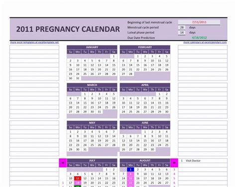 Pregnancy Calendar Week By Week Based On Due Date Pregnancywalls