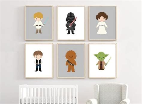 Star Wars Nursery Art Prints Set Of 4