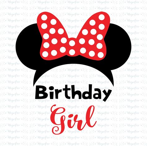 Minnie Mouse Birthday Girl SVG Minnie Mouse Birthday Cut - Etsy New Zealand