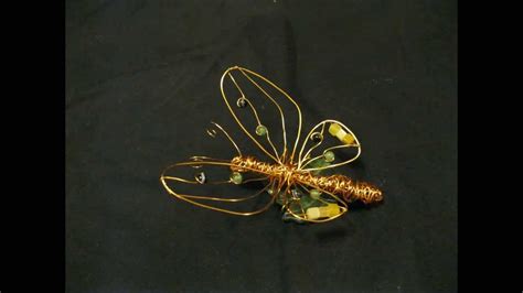 Butterfly On A Leaf 2 Wire Sculpture Youtube