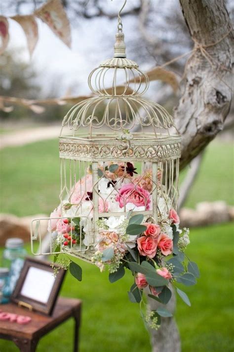 Hanging Vintage Birdcages Wedding Decor Deerpearlflowers