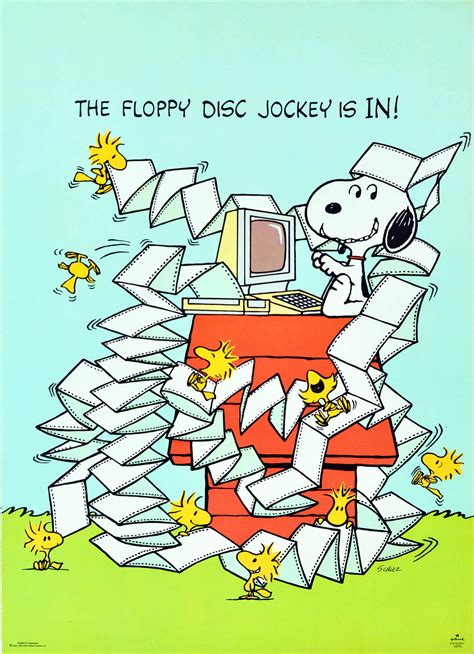 Charles M Schulz Original Vintage Snoopy Poster Tennis Cartoon Speak