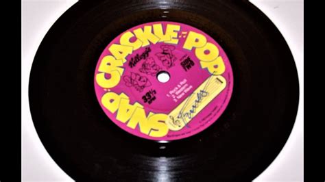 Vintage 1983 Kellogg S Snap Crackle Pop Tunes 45 Vinyl Record YouTube