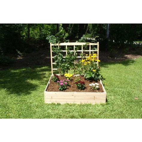 My first vegetable garden is for new gardeners. Eden 44-in W x 48-in L x 48-in H Wood Raised Garden Bed at ...
