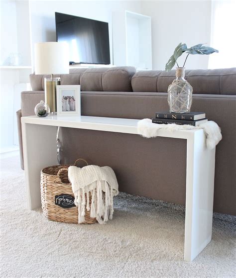 I'm personally a huge fan of coastal decor, maybe even more than decorating a console table behind a sofa (or sofa table) is easy. DIY Wood Console Table | Diy sofa table, Console table ...