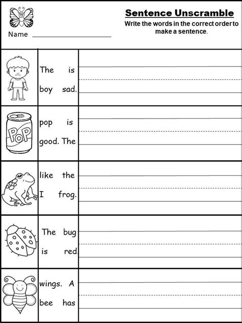 3 the dog rushed round the room, and broke one priceless ornament after another. Free Kindergarten Writing Printable - kindermomma.com ...