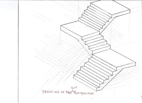 Staircase In Two Point Perspective Danis Rodriguez Flickr