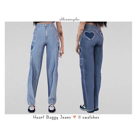 Fotos Do Instagram Instagram Heart The Sims4 Baggy Jeans Sims 4