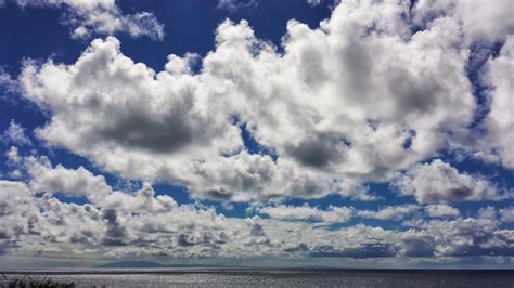 무료 이미지 바다 자연 대양 수평선 화이트 흐린 분위기 풍경화 적운 거대한 일 태평양 흐리게 구름