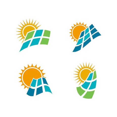 Vector De Plantilla De Diseño De Icono De Logotipo De Energía Solar