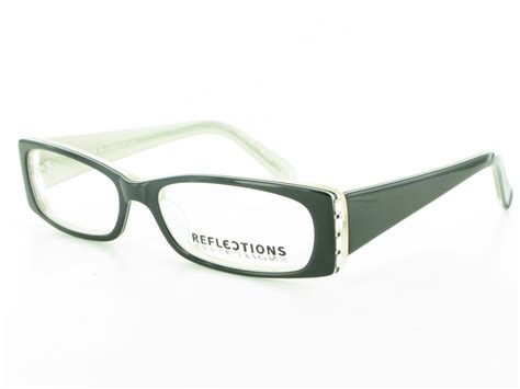 Reflections Classy Plastic Rhinestone Ladies Eyeglass Frames Rectangular Womens Ebay